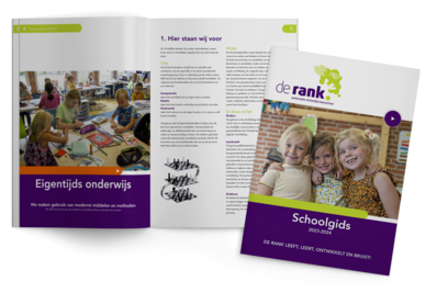 Schoolgids De Rank Mockup